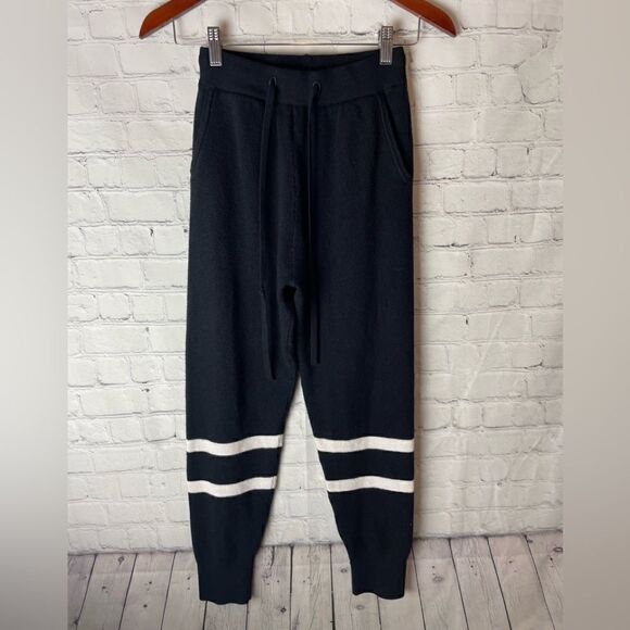 Luxe by Priv Black/White Joggers Small - Picture 1 of 10